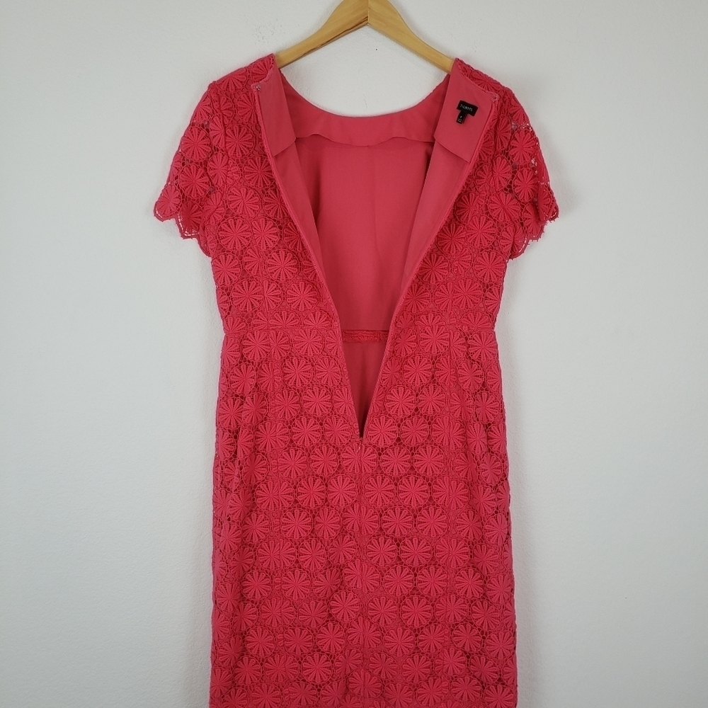 Talbots pink floral eyelet lace dress - Picture 5 of 10